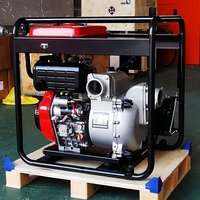 Pompes à eau portables haute pression auto-amorçantes à moteur essence multi-étages, entièrement fermées, refroidies par ventilateur, pour applications automobiles
