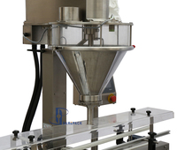Machine de remplissage automatique de poivre noir à tarière automatique pour poudre PLC pneumatique de type dosage pour produits chimiques disponibles métal plastique verre