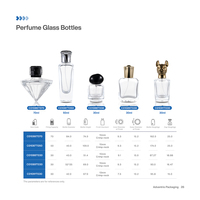 Botella de Perfume de Vidrio Cuadrada Recargable de Alta Gama de 100 ml, Personalizable al por Mayor, con Tapa Elegante