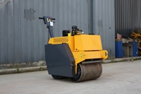 Offre Spéciale Compacteur routier vibrant à double tambour TH-YLS600B, mini-compacteur portatif à double roue en acier pour la réparation routière