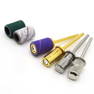 Durable 80/100/150/180/240 banda de lijado fino verde lima de uñas mediana para manicura y pedicura juego de brocas para uñas bandas de lijado - Product Image 5