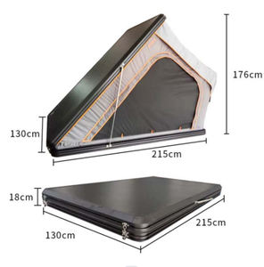 4 X4 Off Road Leicht gewicht Camping Aluminium Dachzelt Autos chale Harts chale Top Dach Zelt Auto - Product Image 4
