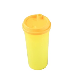 Eco Friendly Recyclable PP <b>Plastic</b> Cup <b>Set</b> Complete With Straw And Snap Lid Reusable Durable Drinking Ware High Quality - Product Image 1