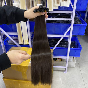 莱茵头发100% 角蛋白意大利头发延伸各种颜色厂家批发U尖意大利人发 - Product Image 4