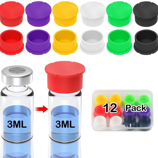 Silicone Vial Cap Bulk Wholesale OEM High Quality for 3ml 5ml Liquid Bottle Reusable Leak-Proof Protection Packaging
