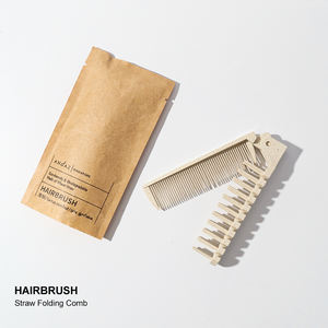 Set de Amenidades Ecológicas Biodegradables de Papel Kraft para Hotel, Kit de Suministros con Cepillo de Dientes de Paja de Trigo y Pasta Dental - Product Image 4