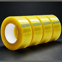 Ruban adhésif transparent en BOPP acrylique 48 mm x 100 m, adhésif sensible à la pression, anti-UV, pour la fermeture de cartons, emballage plastique