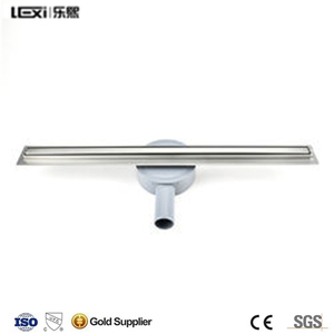 Drenaje de <span class=keywords><strong>Ducha</strong></span> LEXI de 80 cm, Negro, Delgado, con Sifón Autolimpiante y Bloqueador de Olores, Tamaños de 50 a 120 cm - Product Image 6