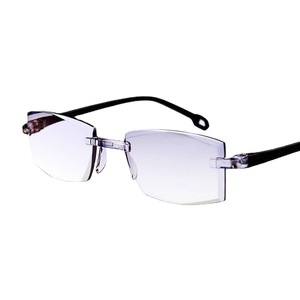 Gafas de lectura unisex sin montura, lentes de resina negras, antiluz azul, doble visión, verano 2021 - Product Image 1