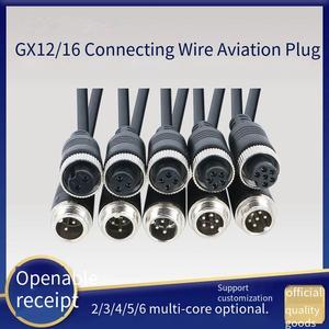GX12 / 16 ขั้วต่อปลั๊กสำหรับการบิน 2 แกน 3 แกน 4 แกน 5 แกน 6 แกน แบบตัวผู้และตัวเมีย พร้อมเซ็นเซอร์สายไฟ - Product Image 1