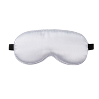 Penutup Mata Satin Lembut dengan Tali Elastis, Penutup Mata Malam Hari, Penutup Mata Sutra Satin, Masker Tidur untuk Kantor dan Perjalanan