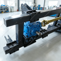 Hacheuse de fourrage robuste à commande hydraulique, à fixation latérale pour tracteur, pour la récolte du maïs et de l'alfalfa