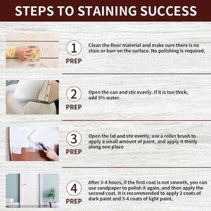 Pintura de <span class=keywords><strong>barniz</strong></span> a base de agua opaca pesada para madera para aplicación de muebles a través de un cepillo en forma líquida - Product Image 4