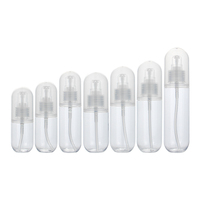 Bouteille en PET en forme de capsule pour lotion et crème, disponible en 30ml, 40ml, 50ml, 60ml, 70ml, 80ml, 100ml – Fabrication en stock