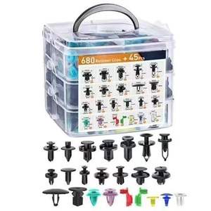Kit universel de clips de fixation automobile mixtes - Goupilles de retenue à pression pour carrosserie - Ensemble d'accessoires de remplacement automobiles en nylon durable - Product Image 4