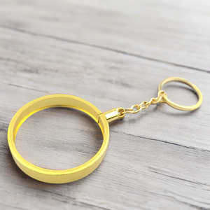 Commercio all'ingrosso della fabbrica 40mm in lega di zinco portachiavi personalizzato stampato arte tema sfida porta monete e metallo accessori chiave - Product Image 2