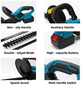 Taille-haie électrique professionnel de haute qualité à batterie lithium rechargeable, puissant, à double ciseaux, outils de jardinage - Product Image 4