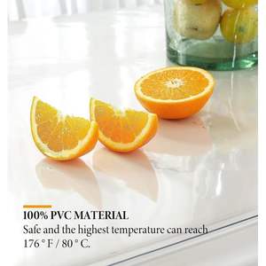 Protector de Mesa/Mantel de PVC Transparente de 2.0 mm de Grosor y 36 Pulgadas de Diámetro, Duradero, Lavable, Estilo Americano, Diseño Sólido para Comedor - Product Image 5