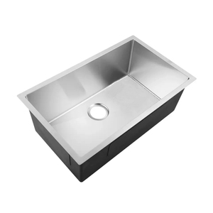 Fregadero de Cocina Rectangular Hecho a Mano, Negro Mate, de Acero <span class=keywords><strong>Inoxidable</strong></span> Nano 304, de un Solo Tazón, Moderno, para <span class=keywords><strong>Lavavajillas</strong></span> - Product Image 2