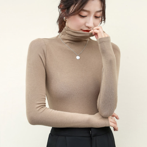 Maglione casual casual da donna a manica lunga da donna maglione <span class=keywords><strong>in</strong></span> bianco da donna con <span class=keywords><strong>filo</strong></span> elastico <span class=keywords><strong>in</strong></span> maglia sottile - Product Image 5