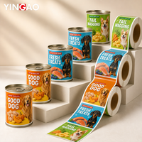 Autocollants personnalisés pour boîtes de nourriture pour chiens, étiquettes en vinyle découpées à la forme, résistantes à l'eau et à l'usure, pour boîtes de nourriture pour animaux et friandises pour chiens