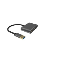 Câble de transmission de données vidéo USB3.0 VCOM 1080P Full HD 5 pieds, adaptateur USB A vers HDMI VGA mâle vers femelle