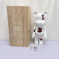 Figurine d'ours prête à être expédiée, jouet design en vinyle, figurine de collection en PVC, jouet artistique, modèle mignon, décoration, cadeau, collection