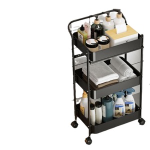 201 Thép Không Gỉ + ABS Phổ Đa-Hai Lớp Bánh Xe Giá Có Thể Gập Lại Đa Chức Năng Kệ Cho Nhà Bếp Hiện Đại Sử Dụng - Product Image 6