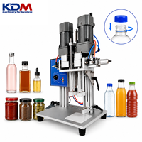 Máquina Tapadora de Botellas Eléctrica Semiautomática KDM-SC60 para Frascos de Cosméticos, Botellas de Vidrio y Plástico