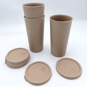 Eco Friendly Biodegradable 500ml Coffee Cup with <b>Personalised</b> Logo and Lid BPA Free Compostable - Product Image 3