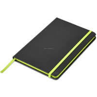 Journal ligné en papier épais de qualité supérieure A5 cahier à couverture rigide noir pour l'école à la maison de bureau