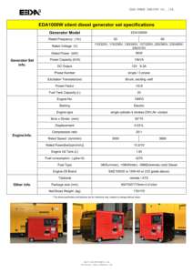 مولد ديزل صامت صغير للاستخدام المنزلي من EEDA بقدرة 12 كيلو فولت أمبير و10 كيلو واط و15 كيلو واط و12 كيلو واط و10 كيلو فولت أمبير و15 كيلو فولت أمبير بجهد مقنن 230 فولت - Product Image 2