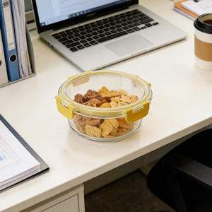 Recipientes de Vidrio de Borosilicato para Preparar Comidas con Tapa de PP de Grado Alimenticio, Aptos para Microondas, Libres de BPA y Lavables en Lavavajillas - Product Image 1