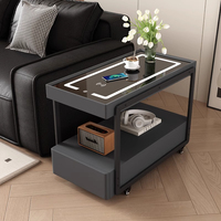Canapé Amovible Côté Armoire Lumière De Luxe En Bois Massif Durable Multifonctionnel Table Basse Moderne Simple Salon