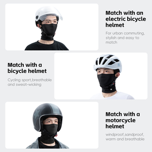 WEST BIKING 82% Nylon 18% Spandex Masque de cyclisme doux d'été Masque de sport respirant sans couture avec logo réfléchissant - Product Image 5