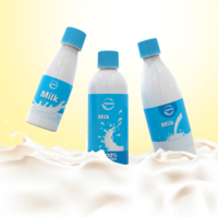 Botellas de Plástico PET para Leche al por Mayor con Logotipo Personalizado, 330 ml, 750 ml, 850 ml, con Tapa de Rosca, Envase para Bebidas, Té, Jugo, Yogur