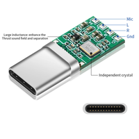 32-Bit 384KHz Typ-C-Anschluss Einkristall-Vibrationsmodul mit ALC5686-Chip Mobiltelefon-Anschluss
