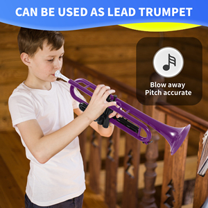 Kèn Trumpet Nhựa Nhẹ Và Tiện Dụng, Âm BB, Có Hộp Đựng Và Miếng Đệm Miệng Cho Học Sinh - Product Image 2