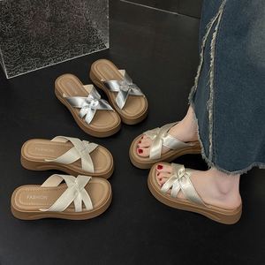 Sandalias Planas de Plataforma con Suela Gruesa para Mujer, Novedad de Verano 2026, Sandalias Casuales Versátiles para Mujer - Product Image 6