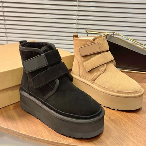 Bottes de neige classiques en cuir de luxe de haute qualité UGGss, hauteur genou, résistantes au froid extrême, pour l'extérieur, style décontracté - Product Image 3