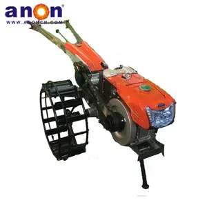 ANON with iron wheel high quality 2 wheels walking tractor