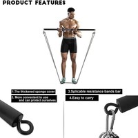 Bandes de Résistance Élastiques pour Exercices, Tubes de Tension, Cordes de Yoga, Élastomère Thermoplastique, Expander, Kit Barre de Pilates