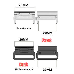 Accessoires montres intelligentes adaptateur en acier inoxydable bracelet de montre connecteur en métal pour Garmin <span class=keywords><strong>Fenix</strong></span> 8 47mm 51mm 43mm - Product Image 1