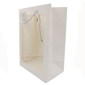 Bolsa de Papel Kraft con Ventana, Personalizable con Logotipo, Reciclable, Popular para Regalos, Venta Caliente RTS - Product Image 3