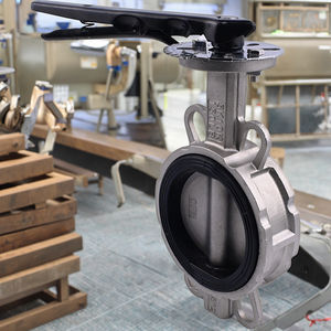 مقبض يدوي PN <span class=keywords><strong>16</strong></span> من الفولاذ المقاوم للصدأ من النوع المطاطي المختوم برقاقة من النوع PN للمتوسط المائي - Product Image 2