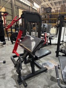 Máquina de curl de bíceps sentado ajustable de acero para entrenamiento de fuerza, equipo de gimnasio comercial - Product Image 3
