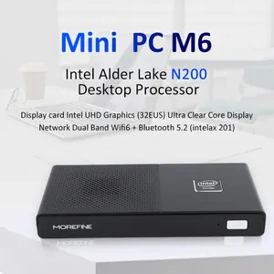 Nuovo arrivo MOREFINE M6 mini pc viene fornito con 12 ° Intel AlderLake N200 processore Mini Pc Computer Intel N200