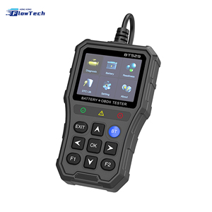เครื่องมือสแกนวินิจฉัยรถยนต์ OBD2 พร้อมเครื่องทดสอบแรงดันแบตเตอรี่ 12-24V เครื่องอ่านโค้ดข้อผิดพลาดของเครื่องยนต์ รีเซ็ตไฟเตือน Check Engine - Product Image 2