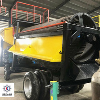 Machine de criblage à tambour pour minerai d'or alluvial et pierre calcaire hématite 70TPH