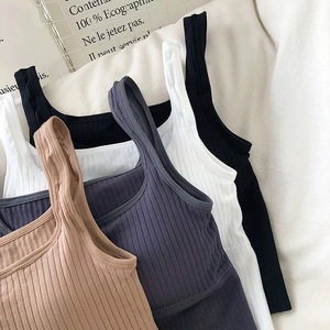 Soutien-gorge tube à bretelles larges pour femmes, lingerie confortable, sous-vêtement une pièce, haut court sans couture, débardeur - Product Image 5